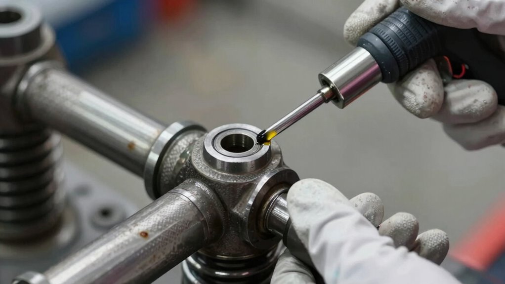 apply grease carefully avoid excess