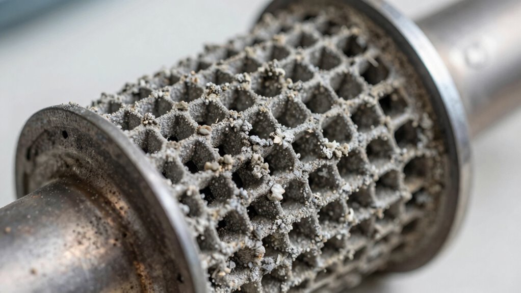 ash buildup damages exhaust system