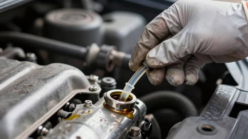 avoid dipstick oil extraction