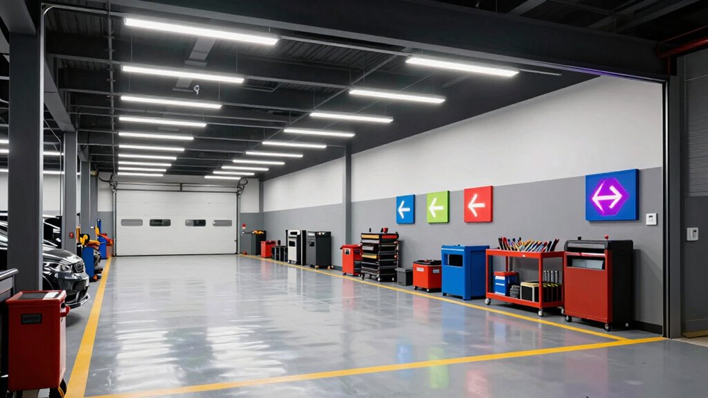 bright lighting clear signage