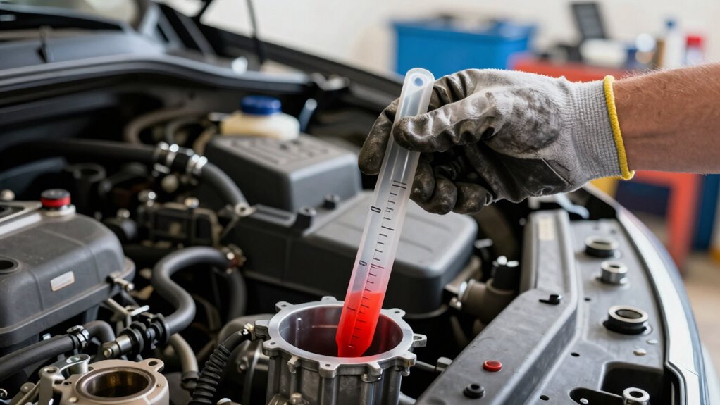 check and maintain fluid levels