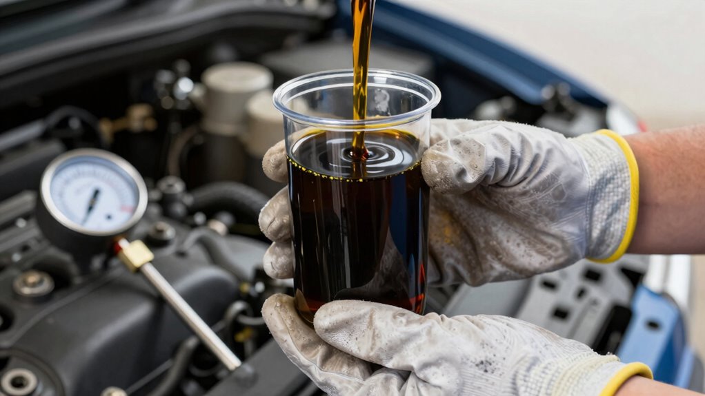 check engine oil viscosity