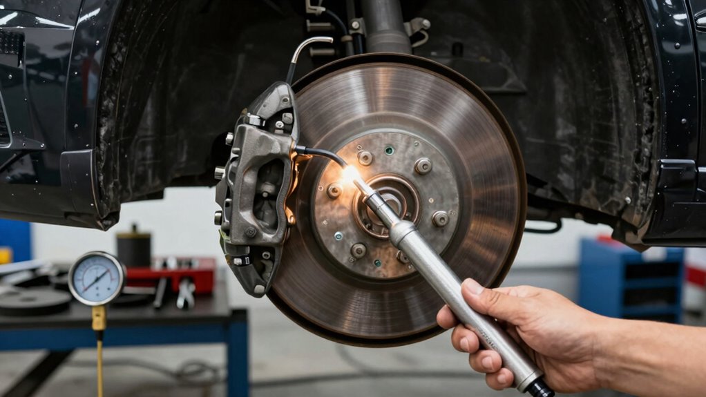 check for hydraulic leaks