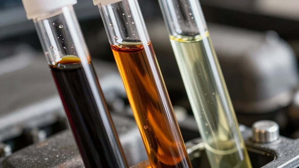 check oil color texture viscosity