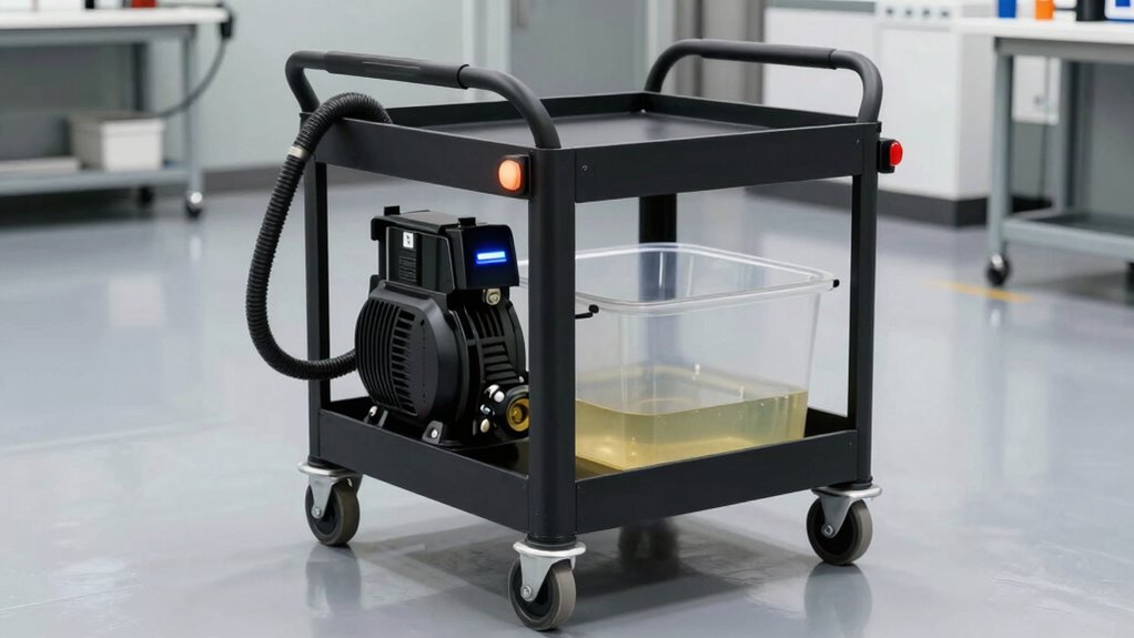 choosing efficient oil drain carts