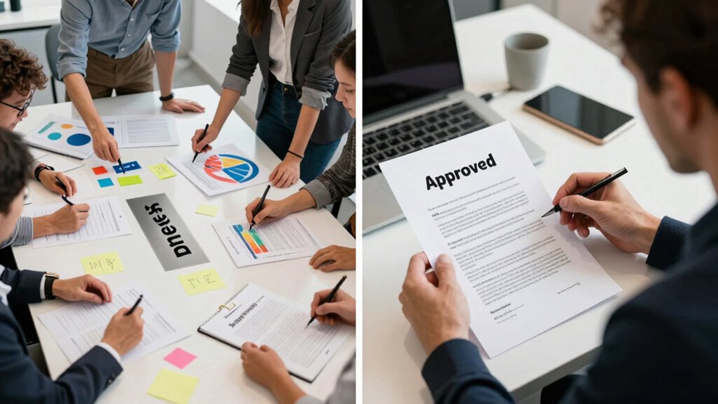 clarifying project approval statuses