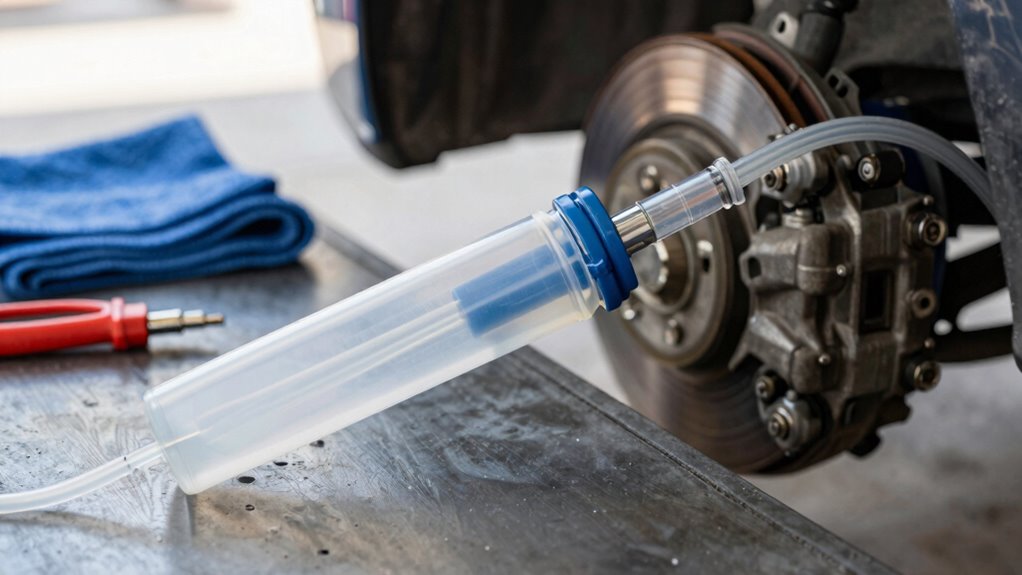 clean efficient brake bleeding
