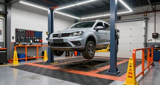 create safe garage under car area