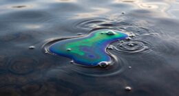 dark oil as a warning