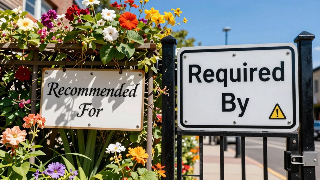 distinguishing essential and recommended