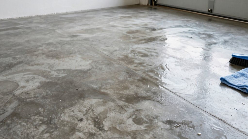 effective garage floor oil removal