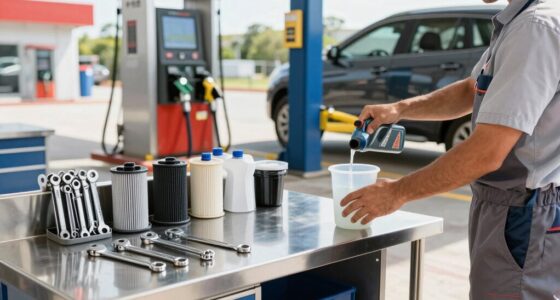 efficient oil change setup