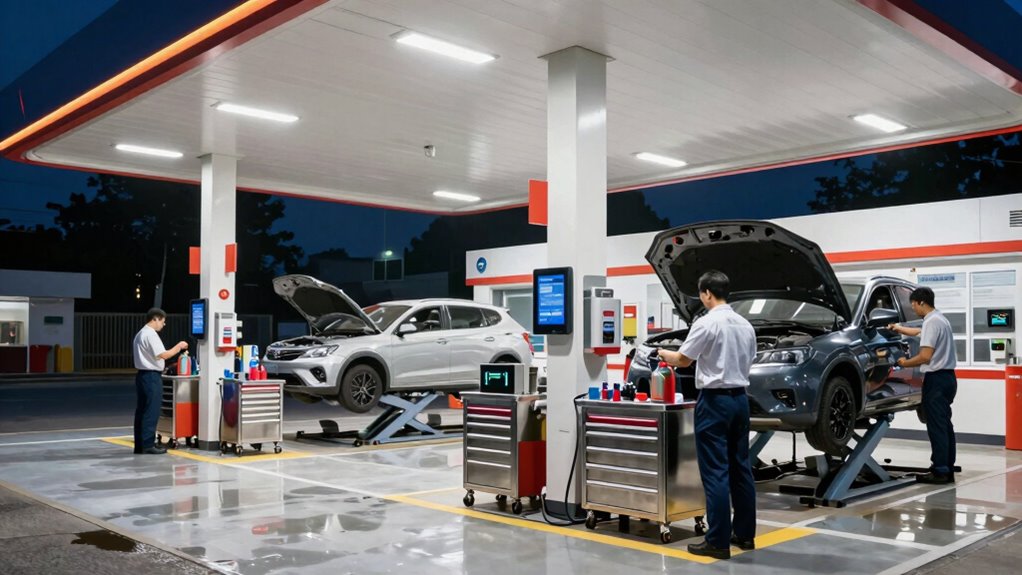 efficient safe oil change