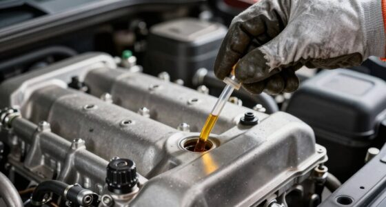 extracting oil through dipstick