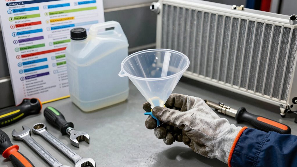 flush replace inspect coolant