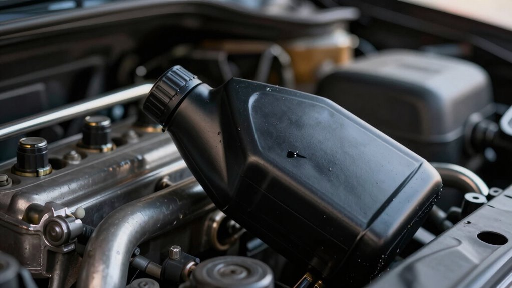 high mileage oil leaks