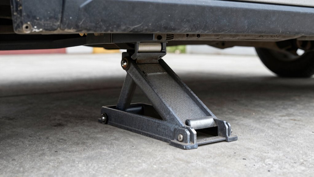 identify vehicle support points safely