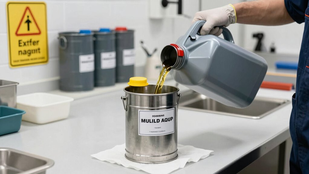 label and organize used oil