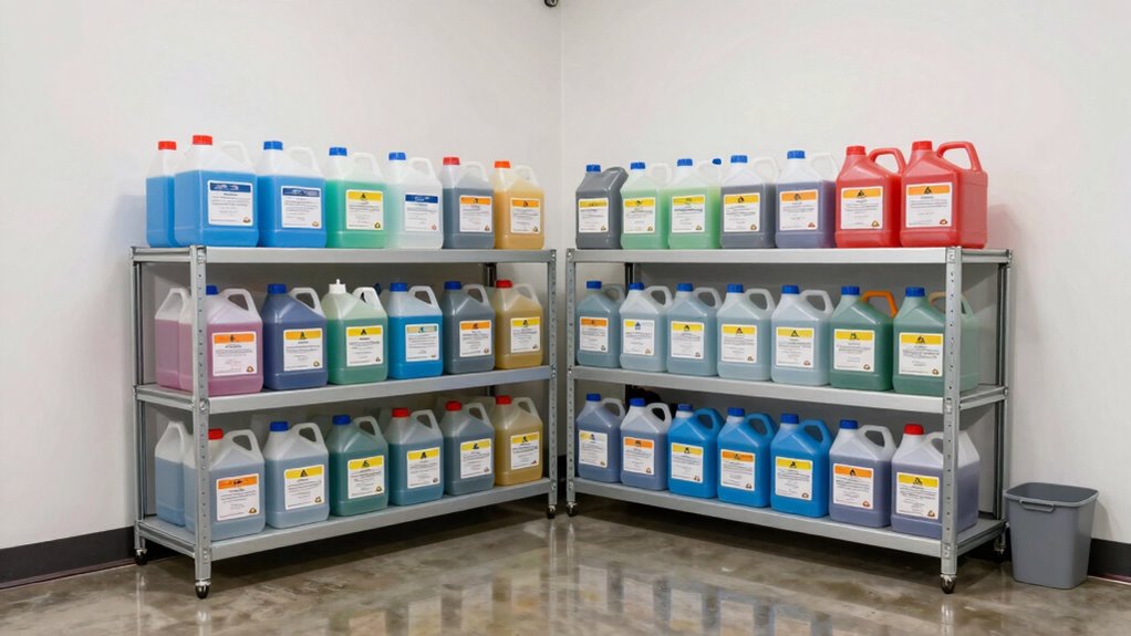 label and separate chemicals