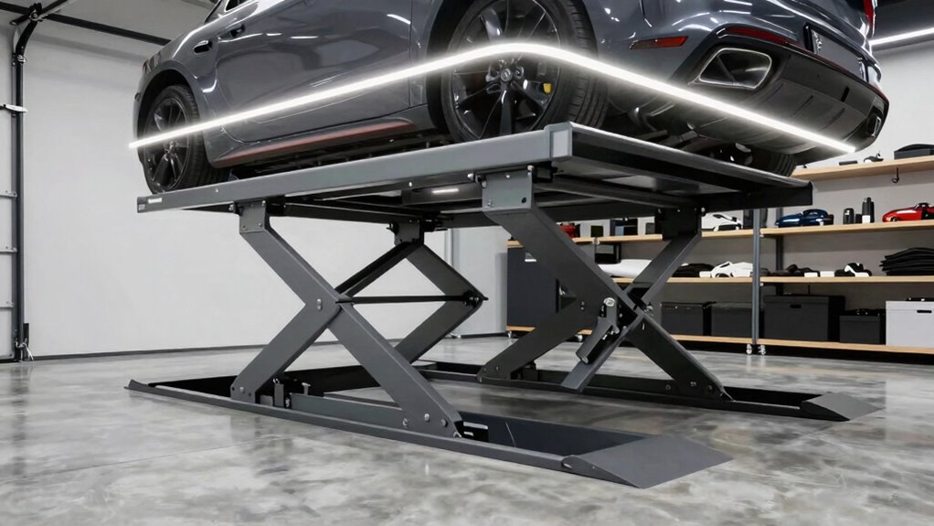 low clearance adjustable garage lift