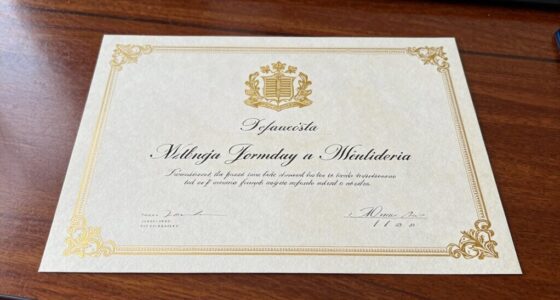 official certification and documentation