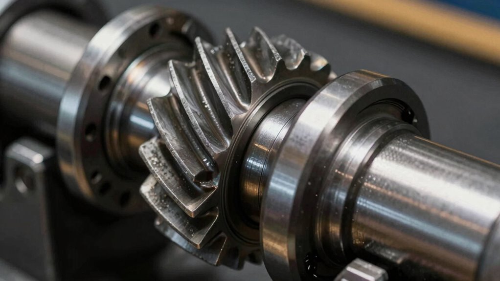 offset spiral gear transmission