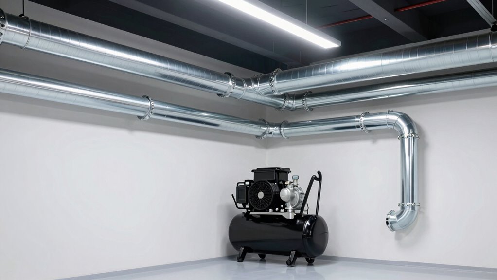 optimize garage air line layout