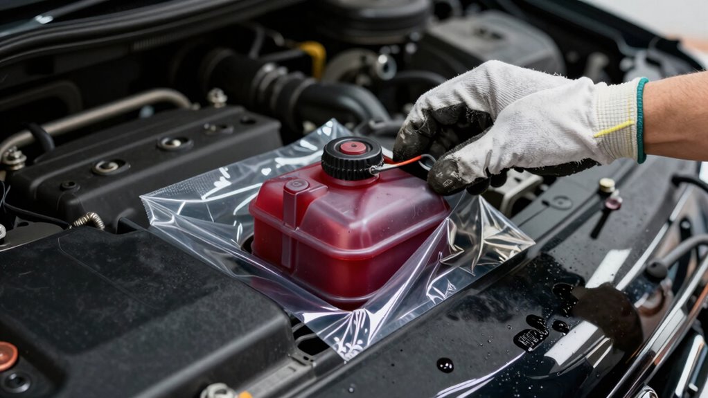 prevent brake fluid paint damage