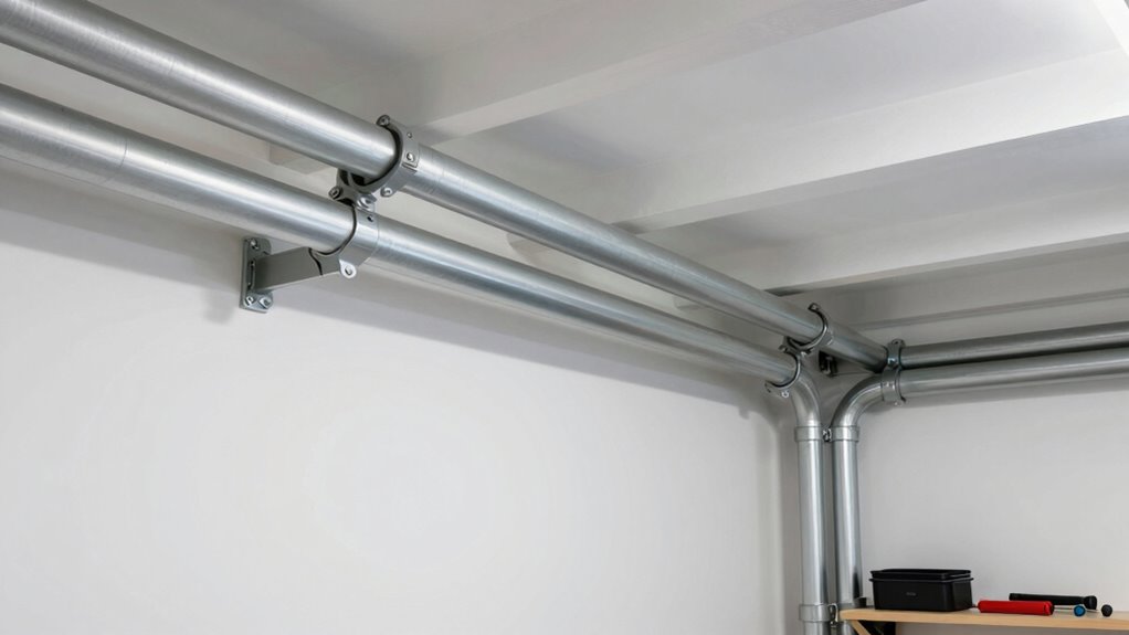 proper pipe support and sizing