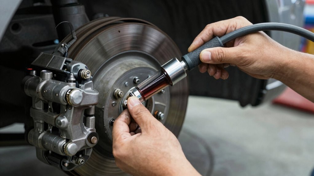 properly bleeding brake system