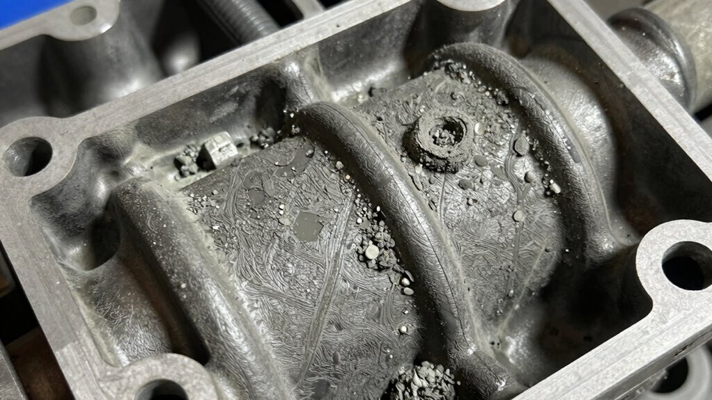 signs of engine ash buildup