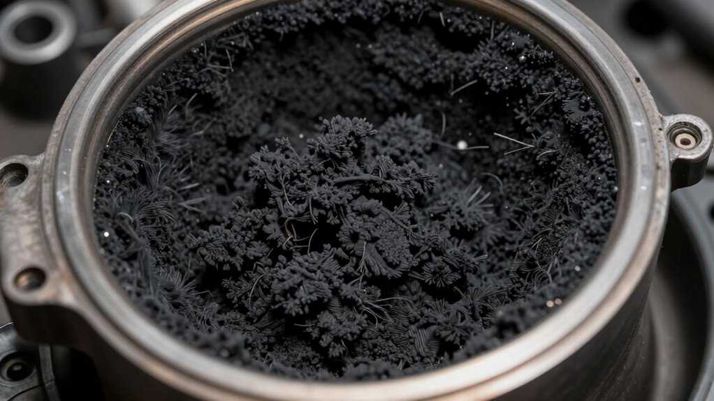 soot buildup impairs engine