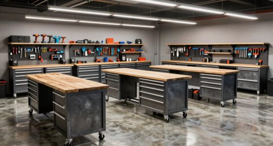 top heavy duty garage benches
