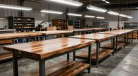 top heavy duty hardwood workbenches
