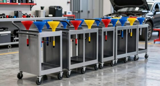 top oil drain carts