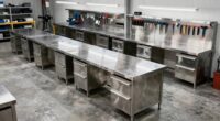 top stainless steel workbenches