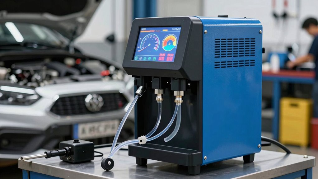 use coolant flush machine