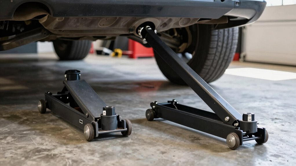 use long reach floor jack