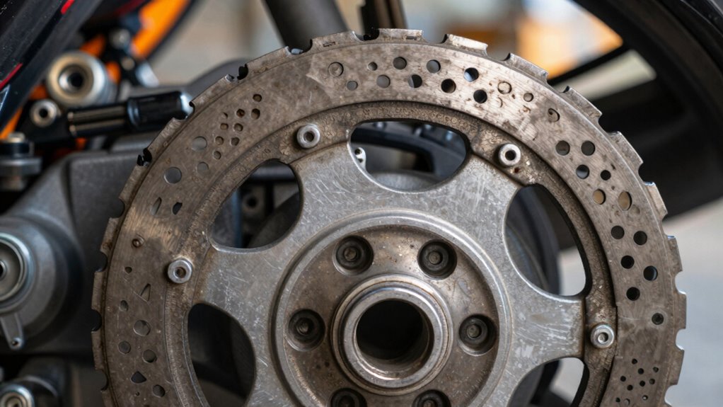 wrong oil damages motorcycle