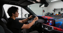 BMW Spider-Man In-car Advertising