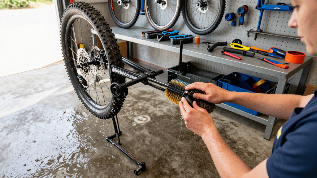 Feedback Sports’ New Brush Bar Turns Your Repair Stand Into A Bike Wash Station