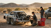 Totally Overbuilt Race Car Trailer Made To Withstand Baja Can Be Fixed With Chevy Truck Parts