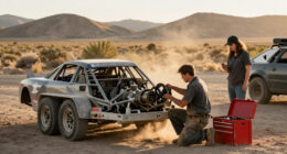 Totally Overbuilt Race Car Trailer Made To Withstand Baja Can Be Fixed With Chevy Truck Parts